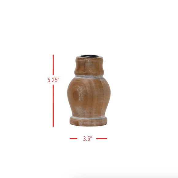 2 Piece Set Taper Holder & Candle - Picture 4 of 5